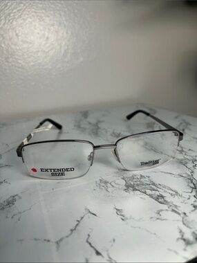 Traditions LTD T21 Extended Size Semi-Rimless Eyeglass Frames 58-19-150